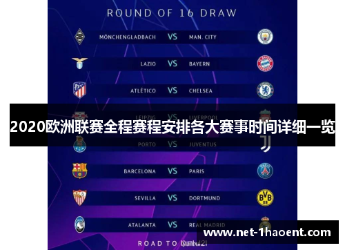 2020欧洲联赛全程赛程安排各大赛事时间详细一览