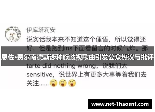 恩佐·费尔南德斯涉种族歧视歌曲引发公众热议与批评